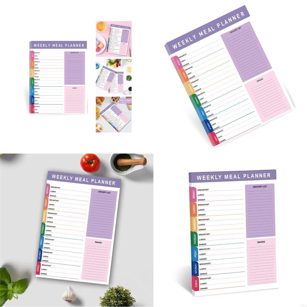 Meal Plan Notepad - Y5LB Weekly Meal Planning Tear Off