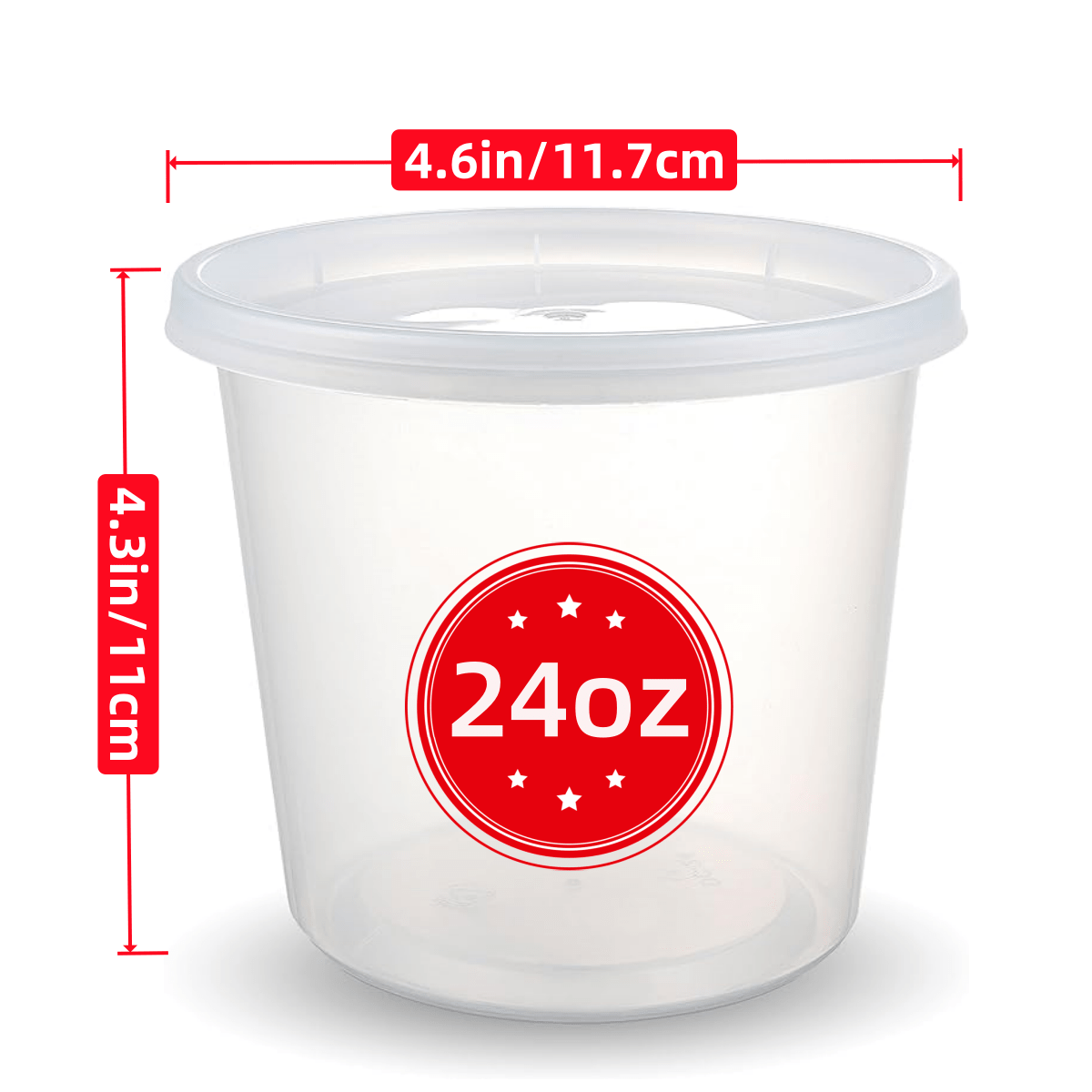 Meal Prep Glass Containers With Lids - Freshware Food Storage Containers 24 oz120setsPlastic