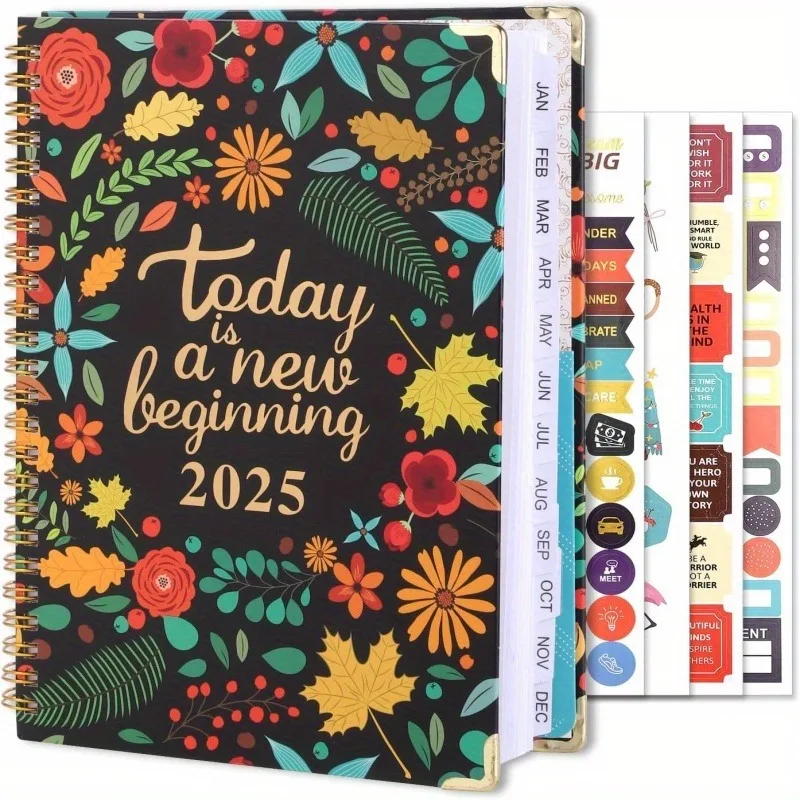 Meal Plan Notepad - 2025 Weekly & Monthly Planner A5