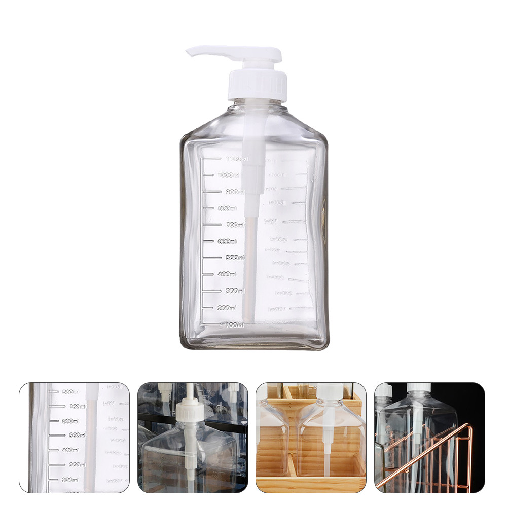 Sauce Squeeze Bottle - 1Pcs Glass Hand Press Syrup Storage