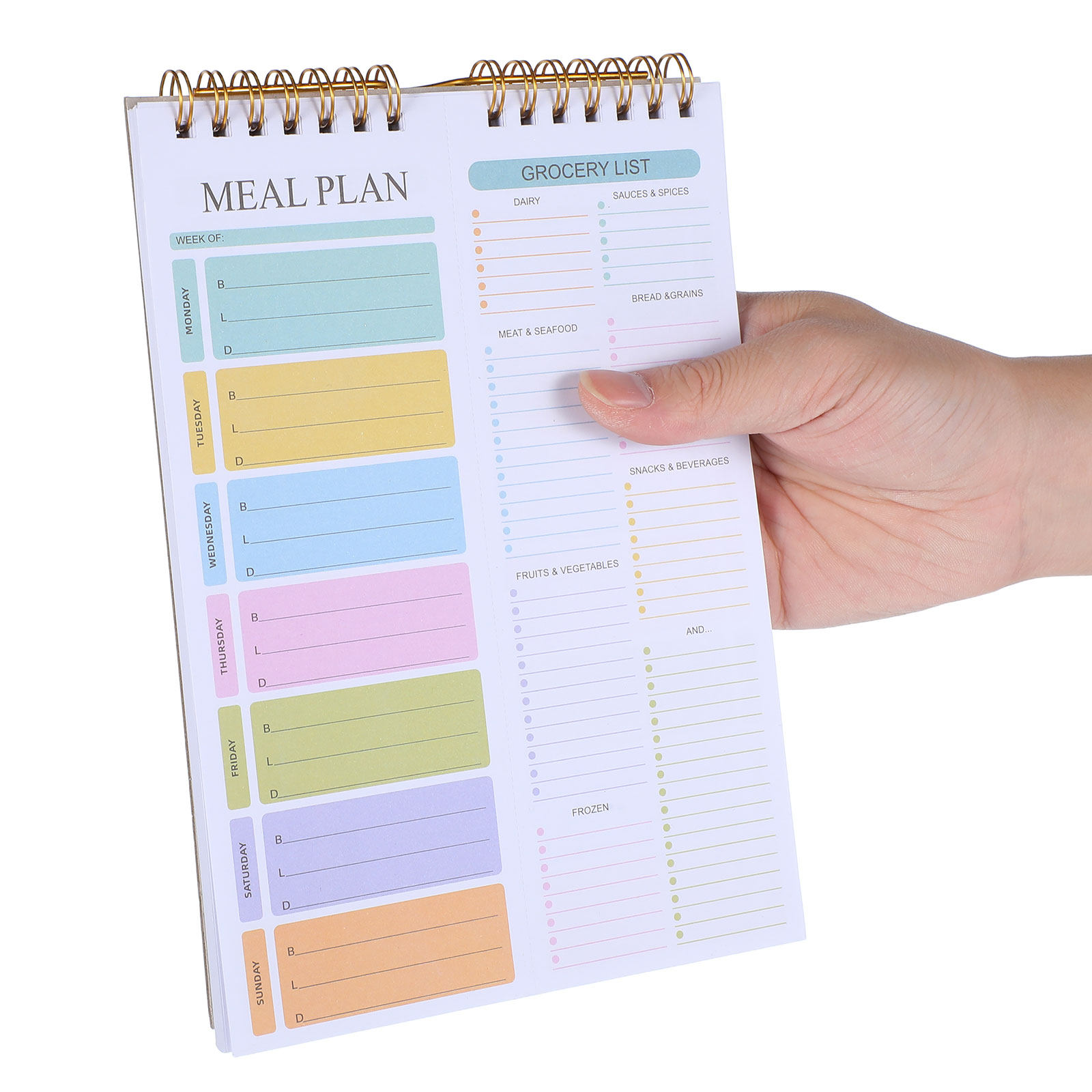 Meal Plan Notepad - Undated Weekly Meal Planner Notebook A5