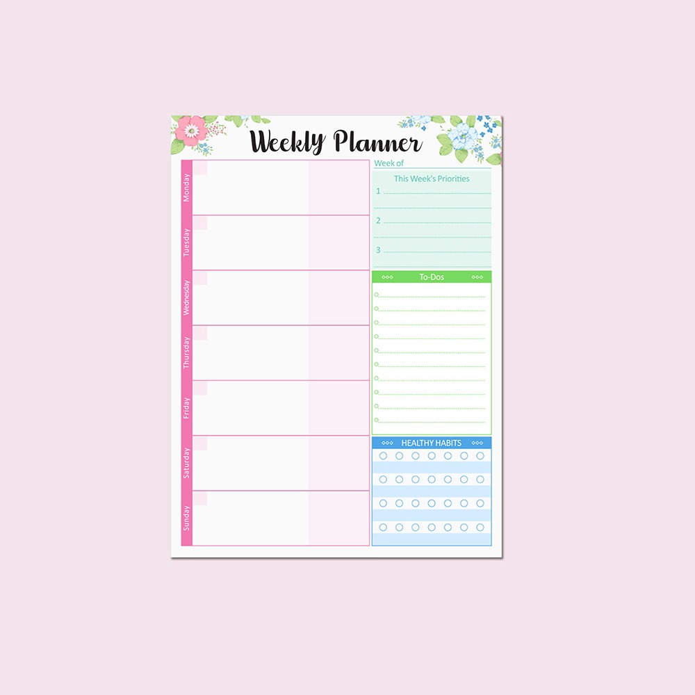 Wide To Do Planner Weekly Plan - đánh giá và giá Meal Plan Notepad