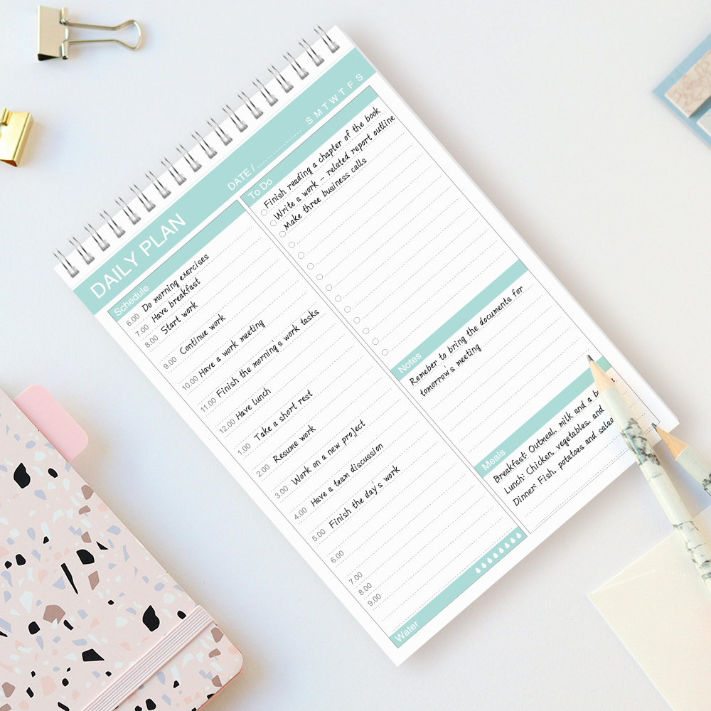 Daily Planner Notepad with Sch - đánh giá và giá Meal Plan Notepad