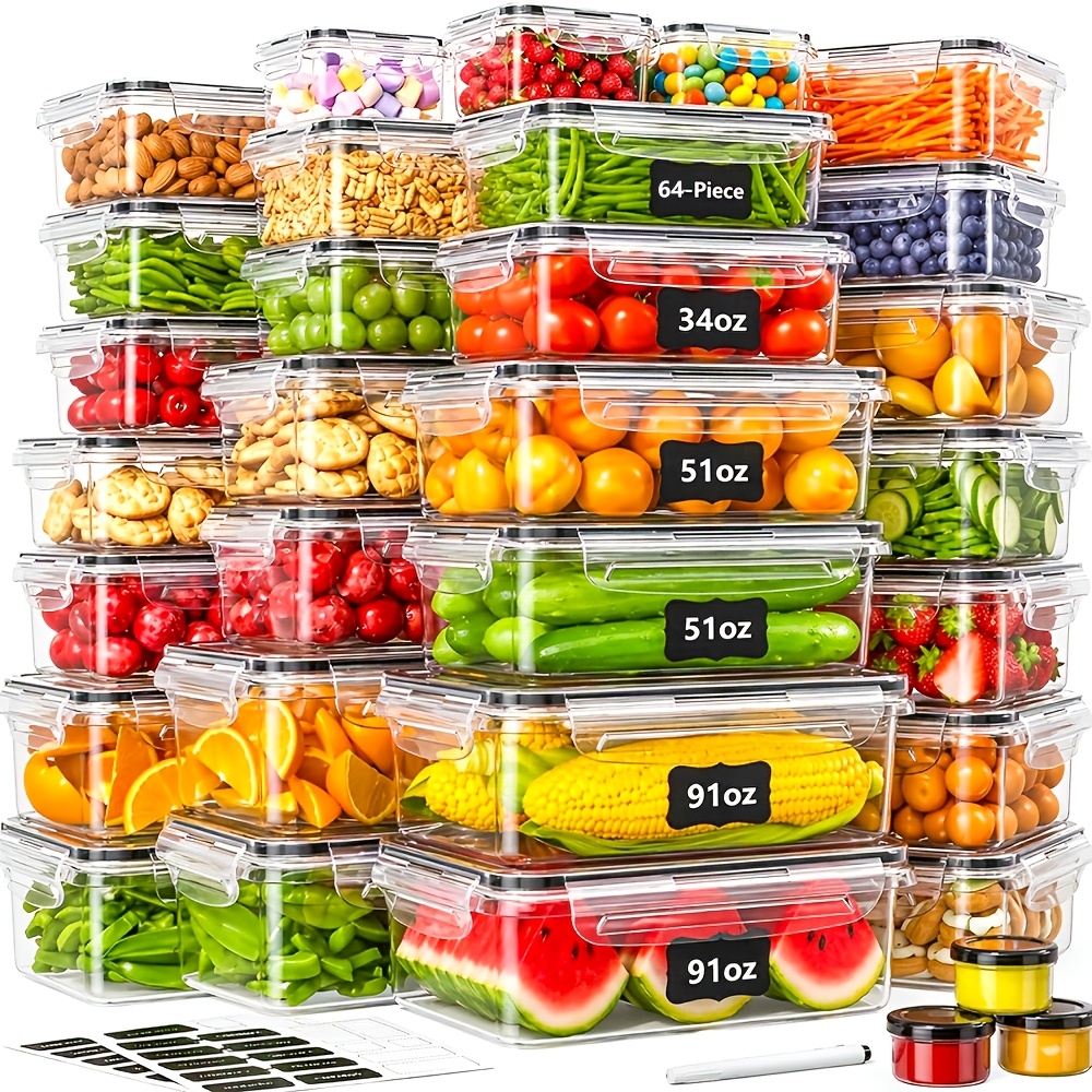 66pcs Food Storage Container S - đánh giá và giá Meal Prep No Microwave