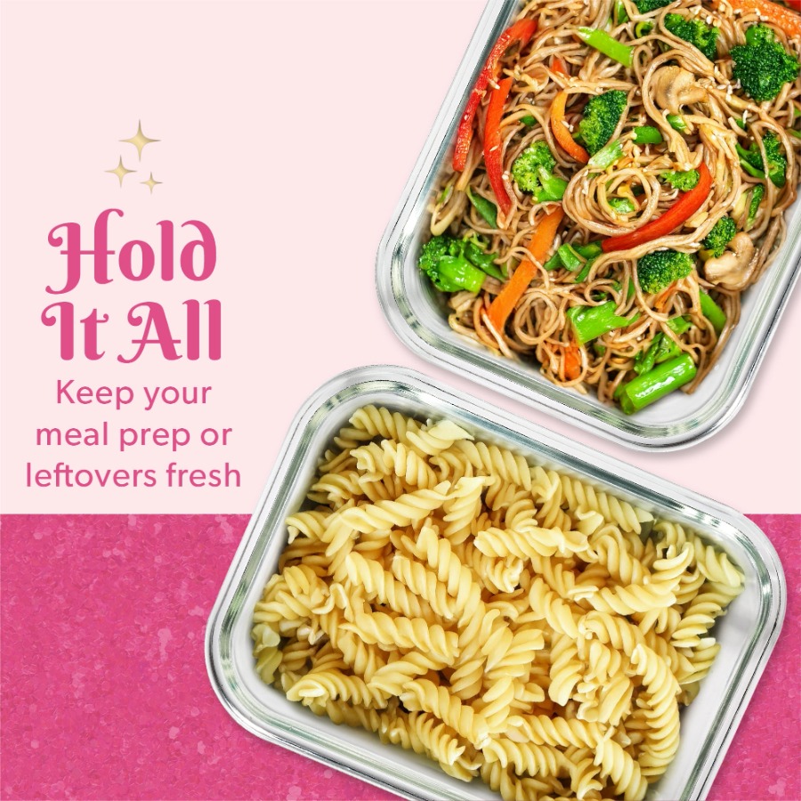 2-Piece Glass Food Storage Con - đánh giá và giá Meal Prep Glass Containers With Lids