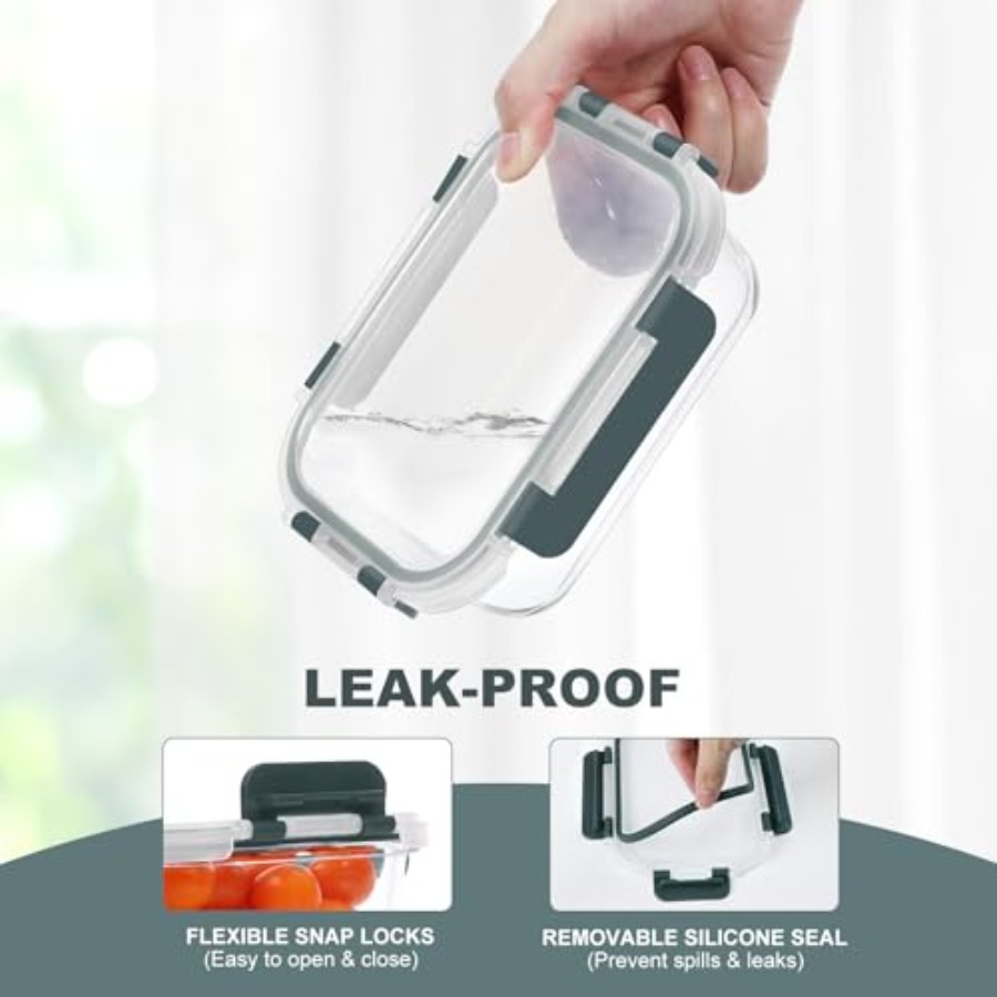 10 Packs 22 oz Glass Meal Prep - đánh giá và giá Meal Prep Glass Containers With Lids