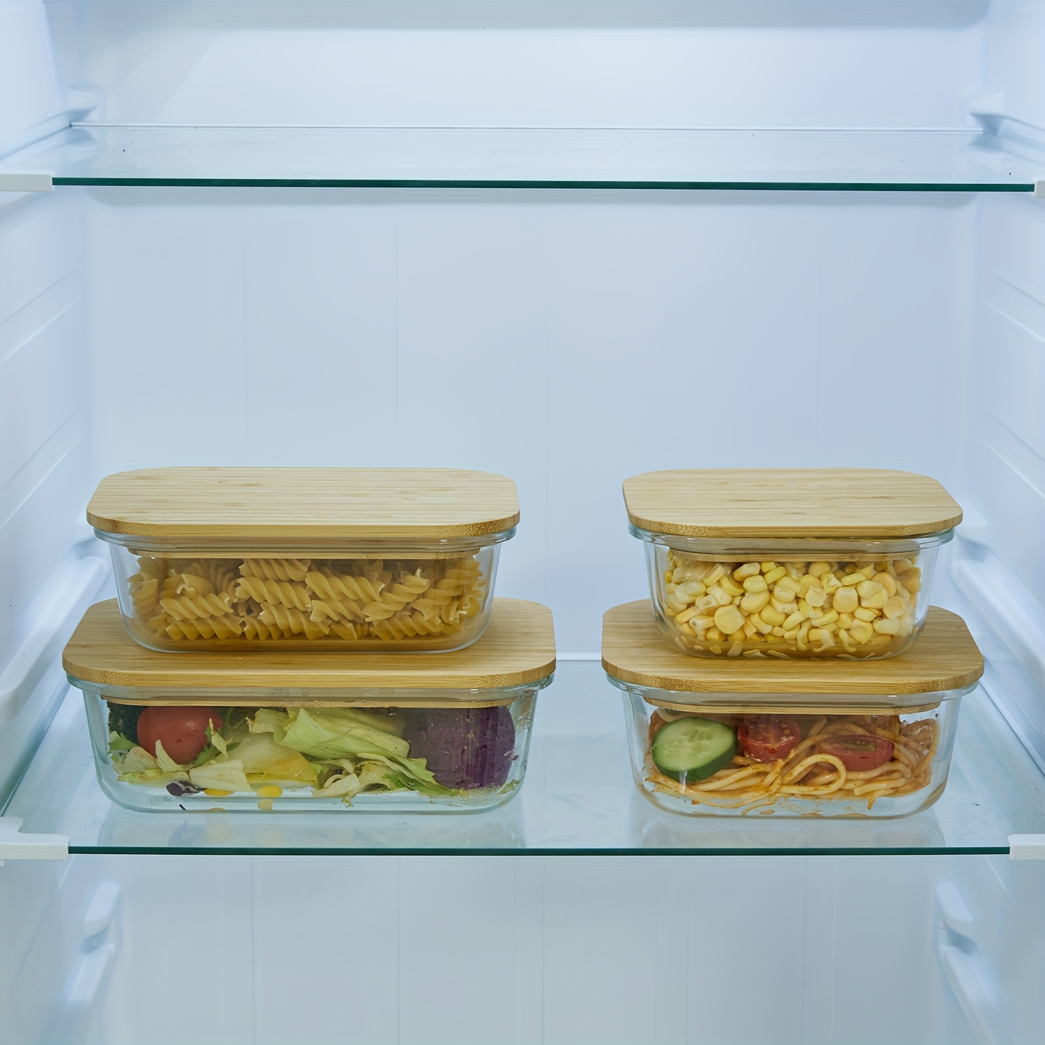 4 Pack Glass Food & Dish Trans - đánh giá và giá Meal Prep No Microwave