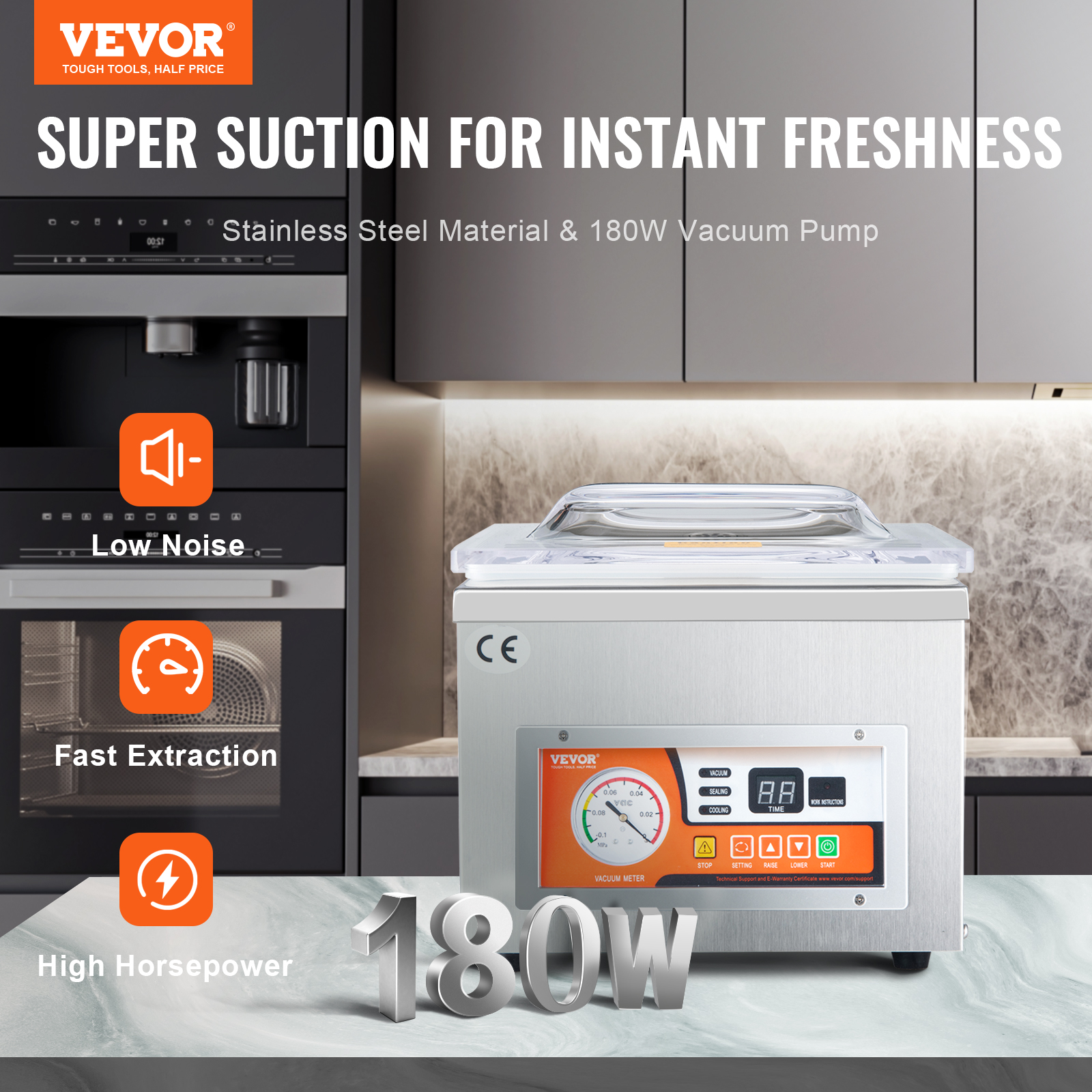SucceBuy DZ-260A Chamber Vacuu - đánh giá và giá Meal Prep Vacuum Sealer
