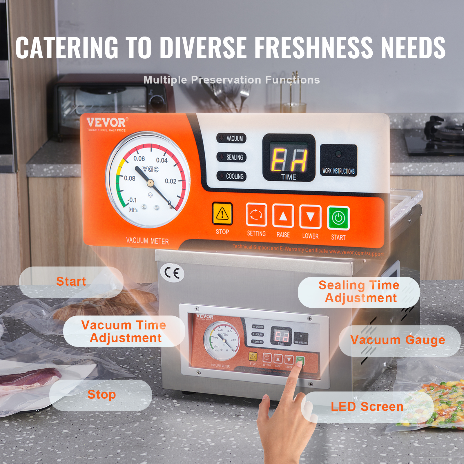 SucceBuy DZ-260A Chamber Vacuu - đánh giá và giá Meal Prep Vacuum Sealer