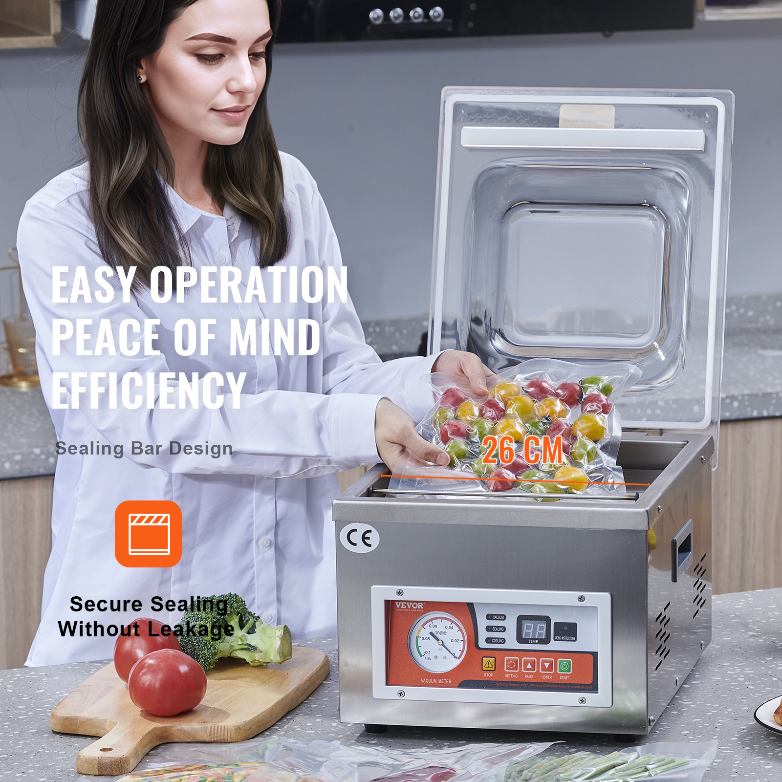 SucceBuy DZ-260A Chamber Vacuu - đánh giá và giá Meal Prep Vacuum Sealer