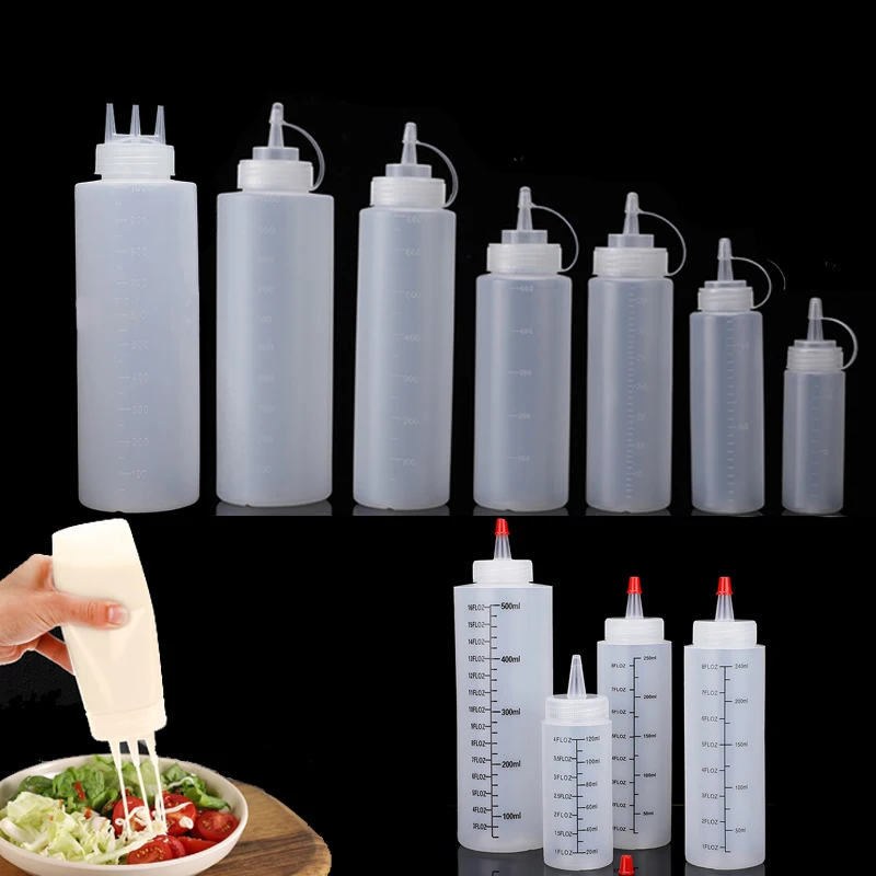 1Pcs Empty120ml-1000ml PE Plas - đánh giá và giá Sauce Squeeze Bottle