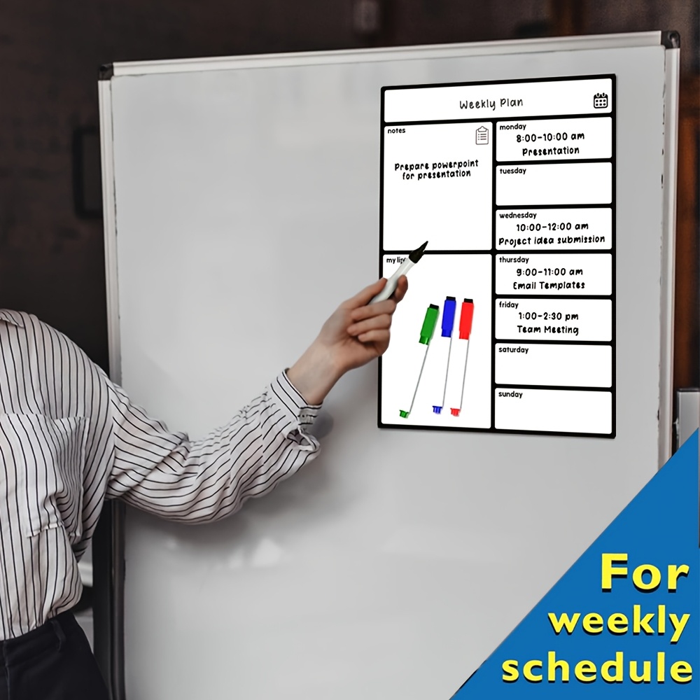 A3 Magnetic Whiteboard Fridge  - đánh giá và giá Meal Plan Notepad