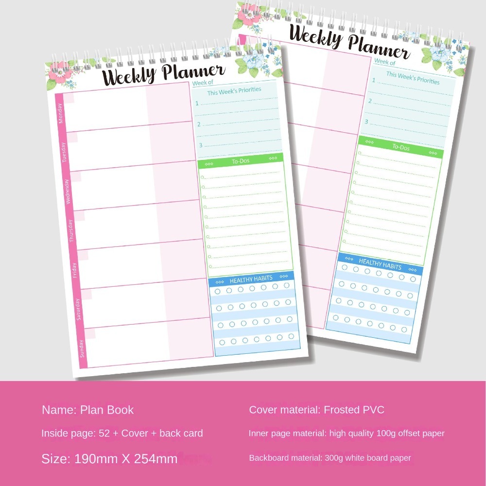 Wide To Do Planner Weekly Plan - đánh giá và giá Meal Plan Notepad
