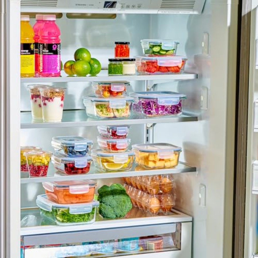 40pc Set Glass Food Storage Co - đánh giá và giá Meal Prep Glass Containers With Lids