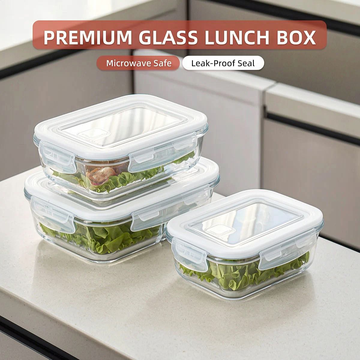 White Glass Food Storage Conta - đánh giá và giá Meal Prep Glass Containers With Lids