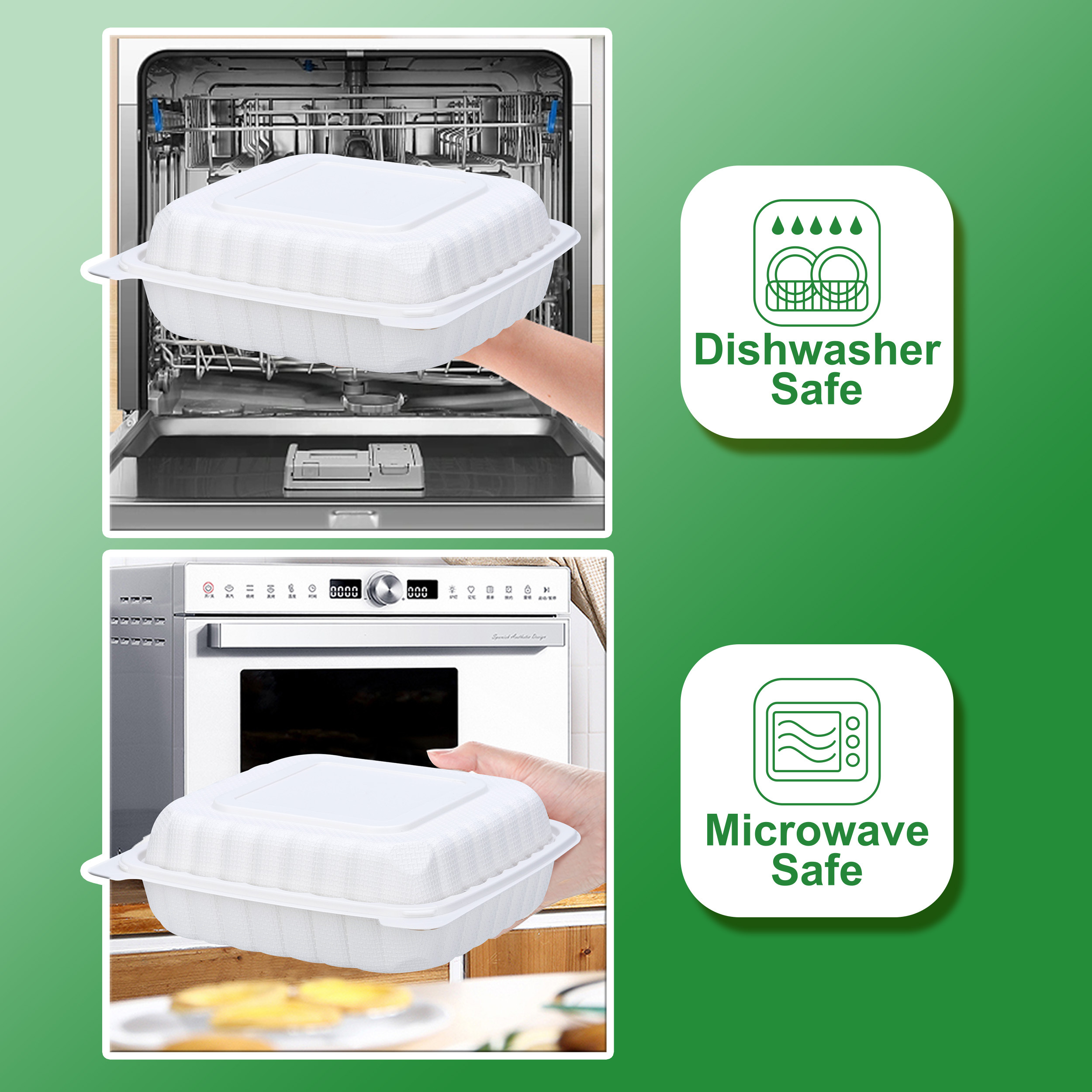 120-Piece 8-Inch & 9-Inch 3-Se - đánh giá và giá Meal Prep No Microwave