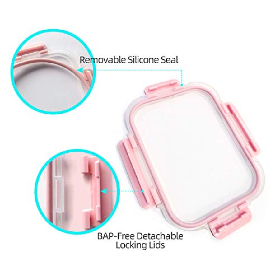 10 Pack] Glass Meal Prep Conta - đánh giá và giá Meal Prep Glass Containers With Lids