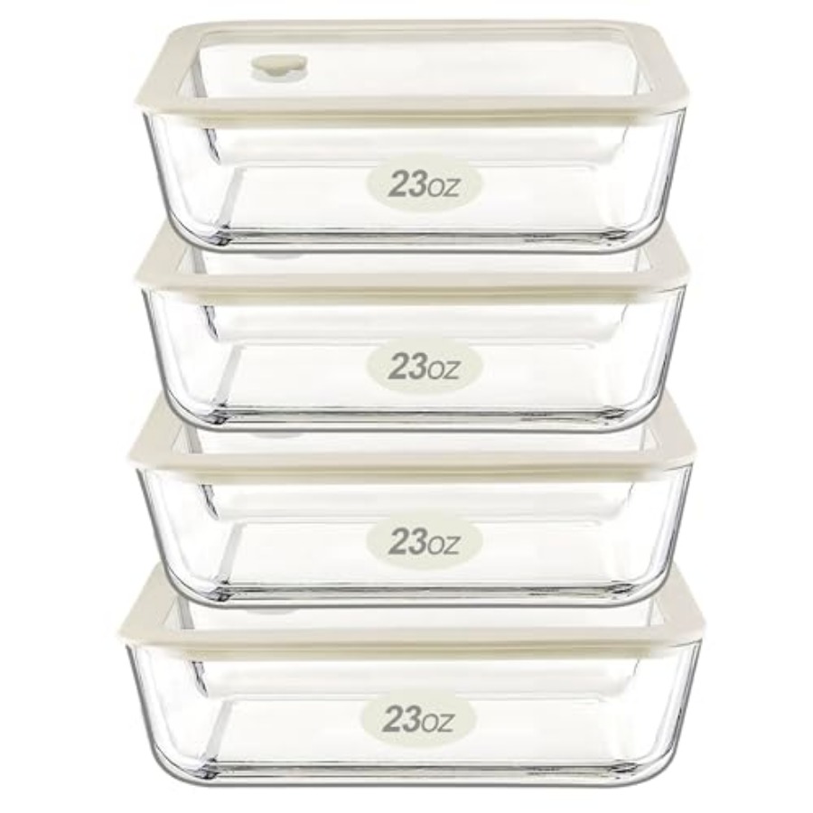 Glass Food Container Set with  - đánh giá và giá Meal Prep Glass Containers With Lids