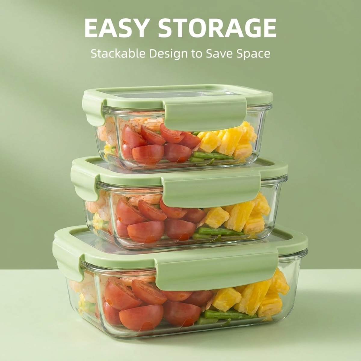Matcha Green Glass Lunch Box S - đánh giá và giá Meal Prep No Microwave