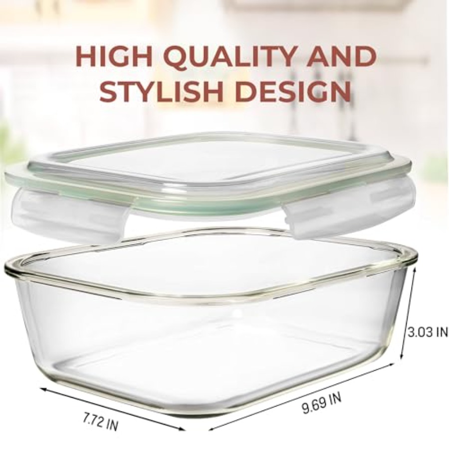 10 Cups/ 80 Oz 4 Pc Set of 2 G - đánh giá và giá Glass Container Set