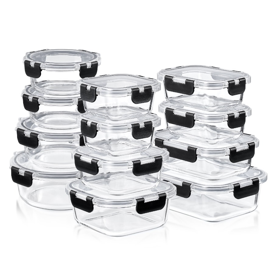12pc Glass Meal Prep Container - đánh giá và giá Meal Prep Glass Containers With Lids