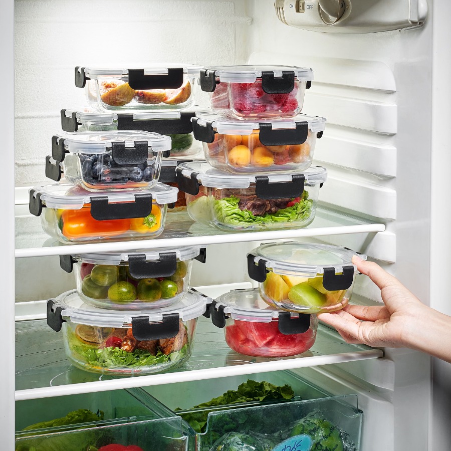 12pc Glass Meal Prep Container - đánh giá và giá Meal Prep Glass Containers With Lids