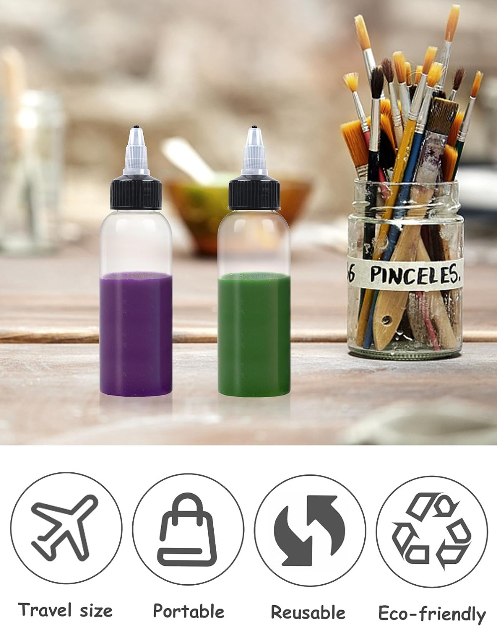 6 Pcs 2oz Plastic Squeeze Bott - đánh giá và giá Sauce Squeeze Bottle