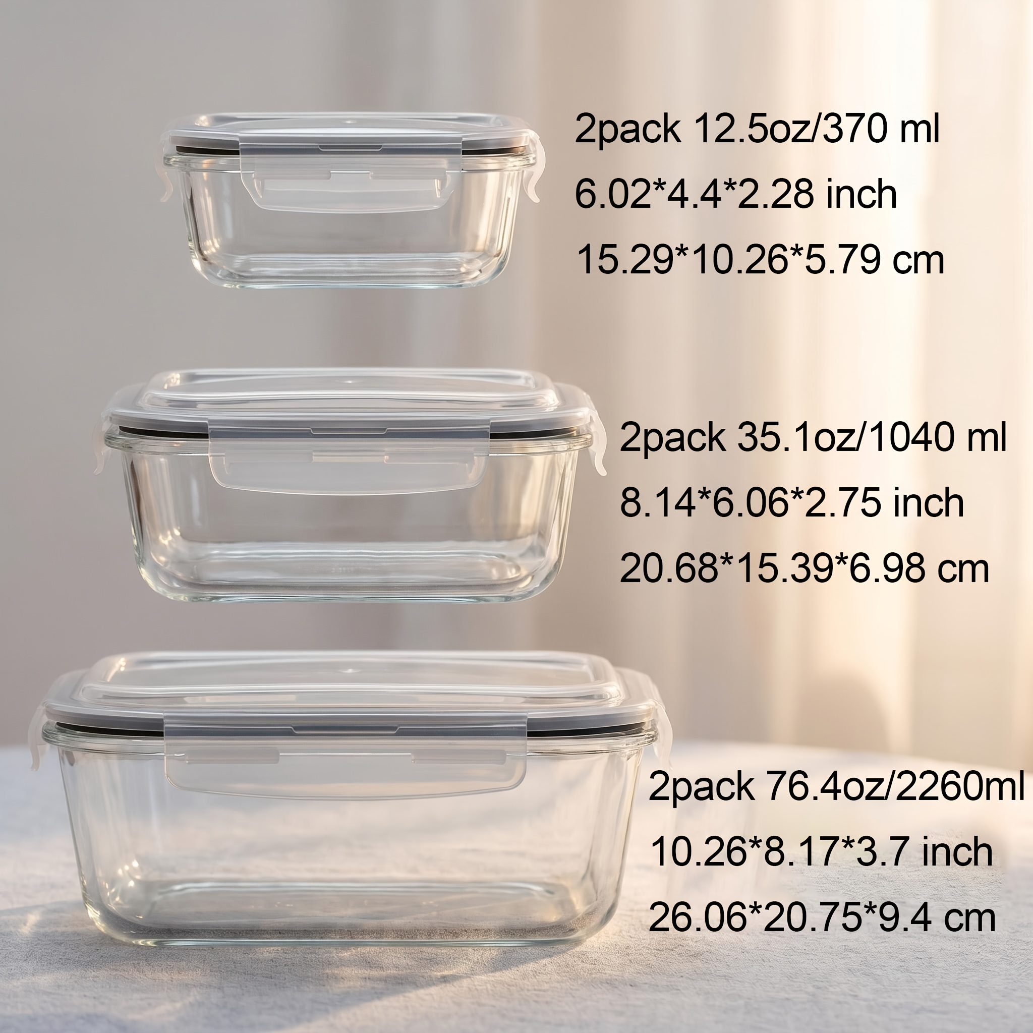 6 Pack Meal Prep Container Set - đánh giá và giá Meal Prep Glass Containers With Lids
