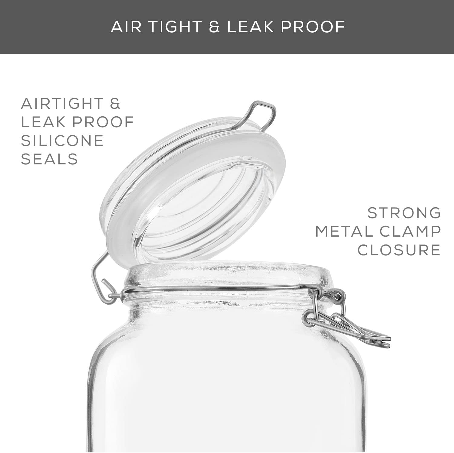 Airtight Glass Jars with Lids  - đánh giá và giá Glass Container Set
