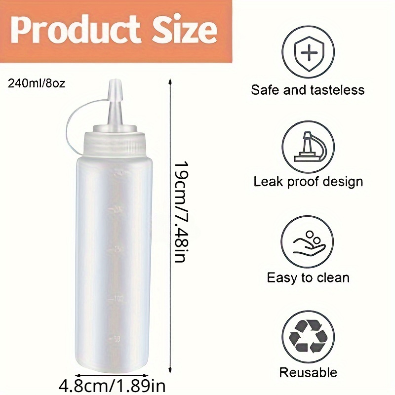 3pcs  Condiment Squeeze Bottle - đánh giá và giá Sauce Squeeze Bottle