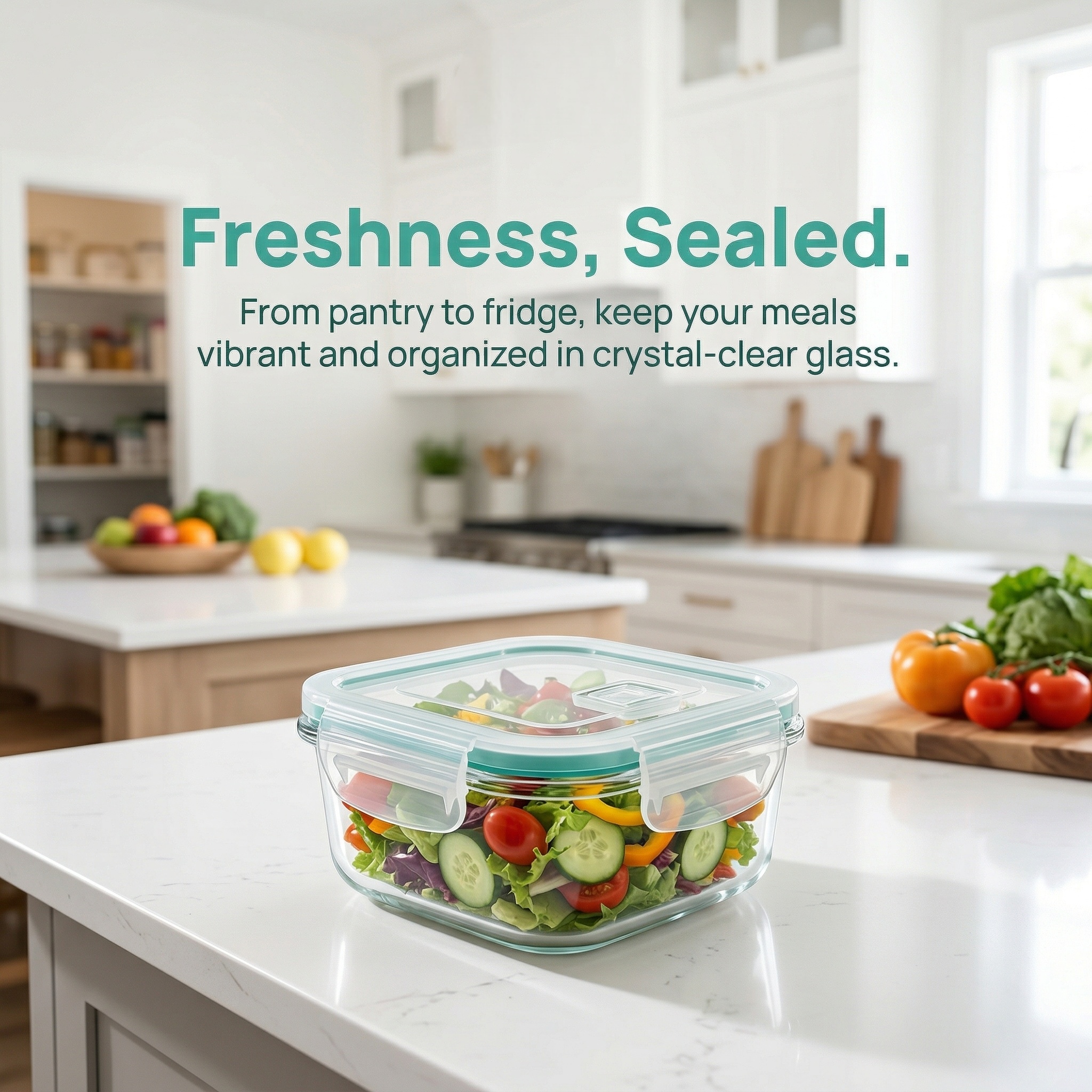A set of 8 food storage contai - đánh giá và giá Glass Container Set