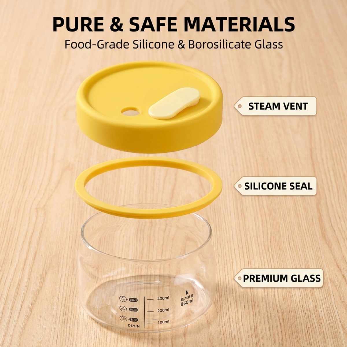 Leakproof Glass Food Storage C - đánh giá và giá Meal Prep Glass Containers With Lids