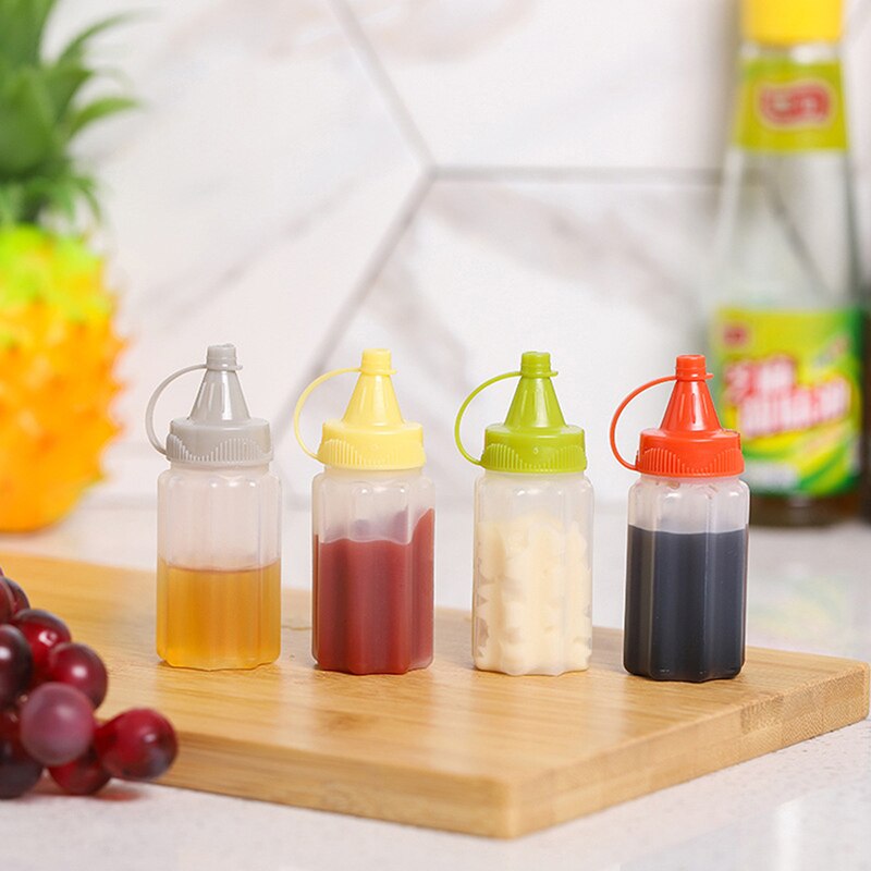 4PCS Kitchen Household Sauce V - đánh giá và giá Sauce Squeeze Bottle