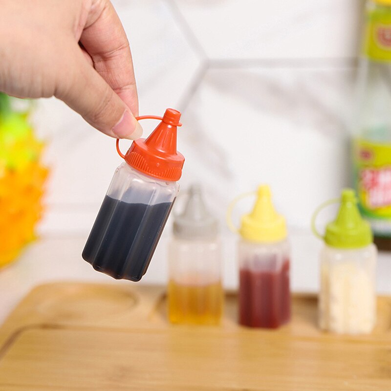 4PCS Kitchen Household Sauce V - đánh giá và giá Sauce Squeeze Bottle