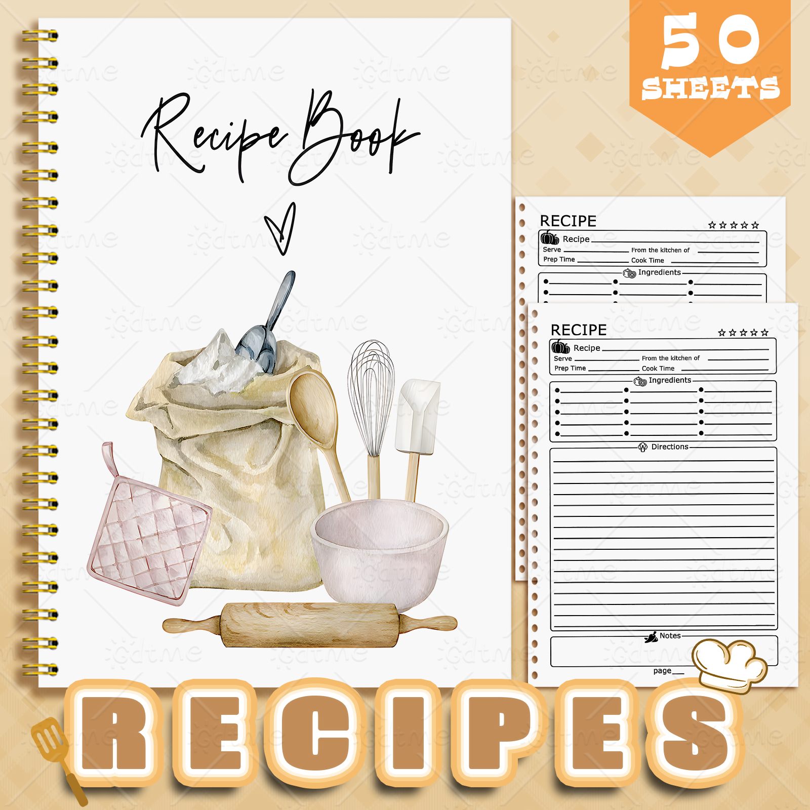 1 Recipe Notebook A kitchen pl - đánh giá và giá Meal Plan Notepad