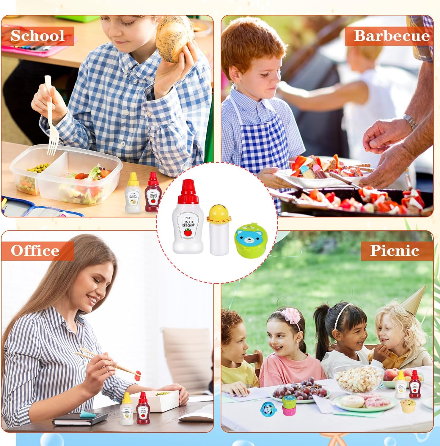 Kids Bento Lunch Box Accessori - đánh giá và giá Sauce Squeeze Bottle