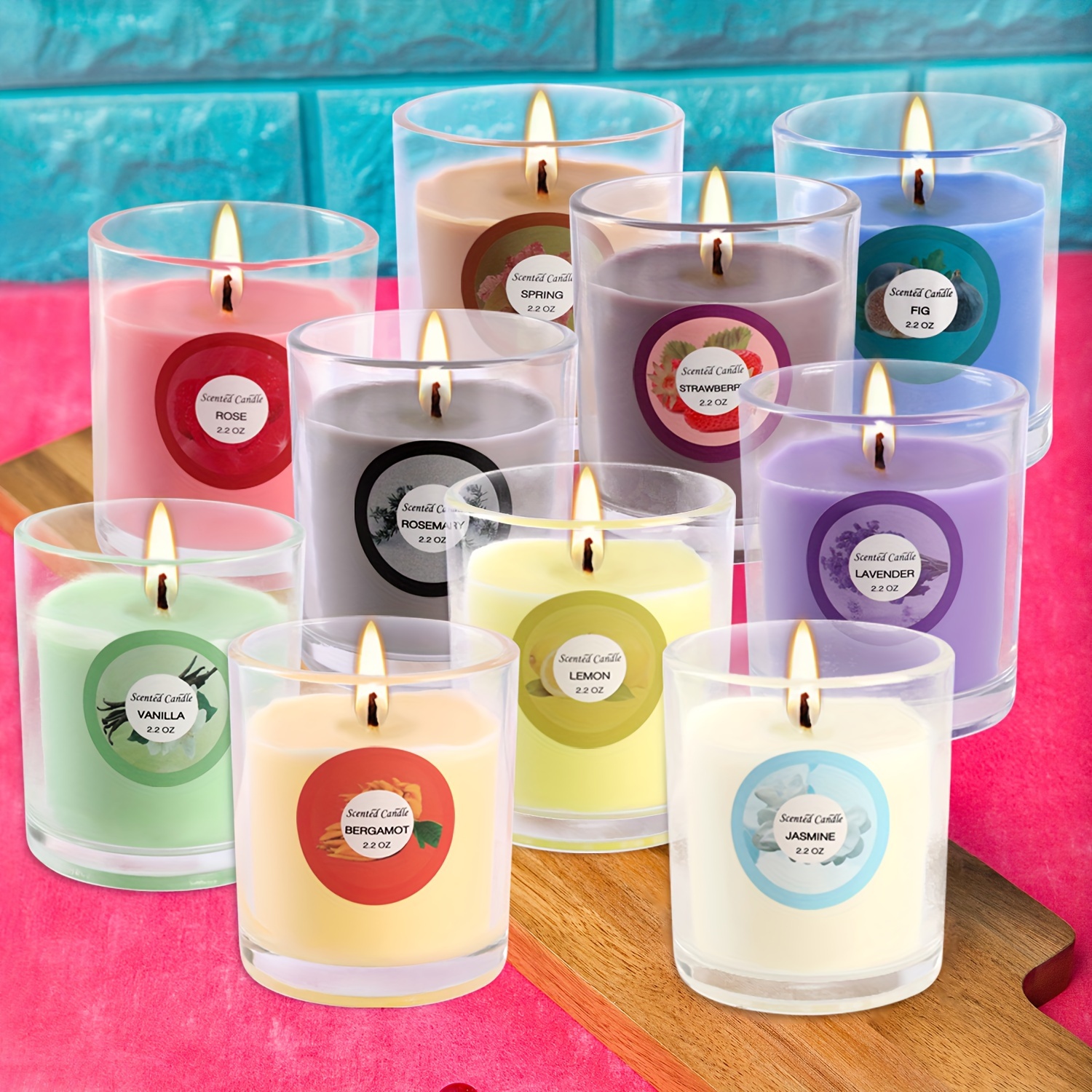 20 Packs Of Scented Candles, 1 - đánh giá và giá Glass Container Set