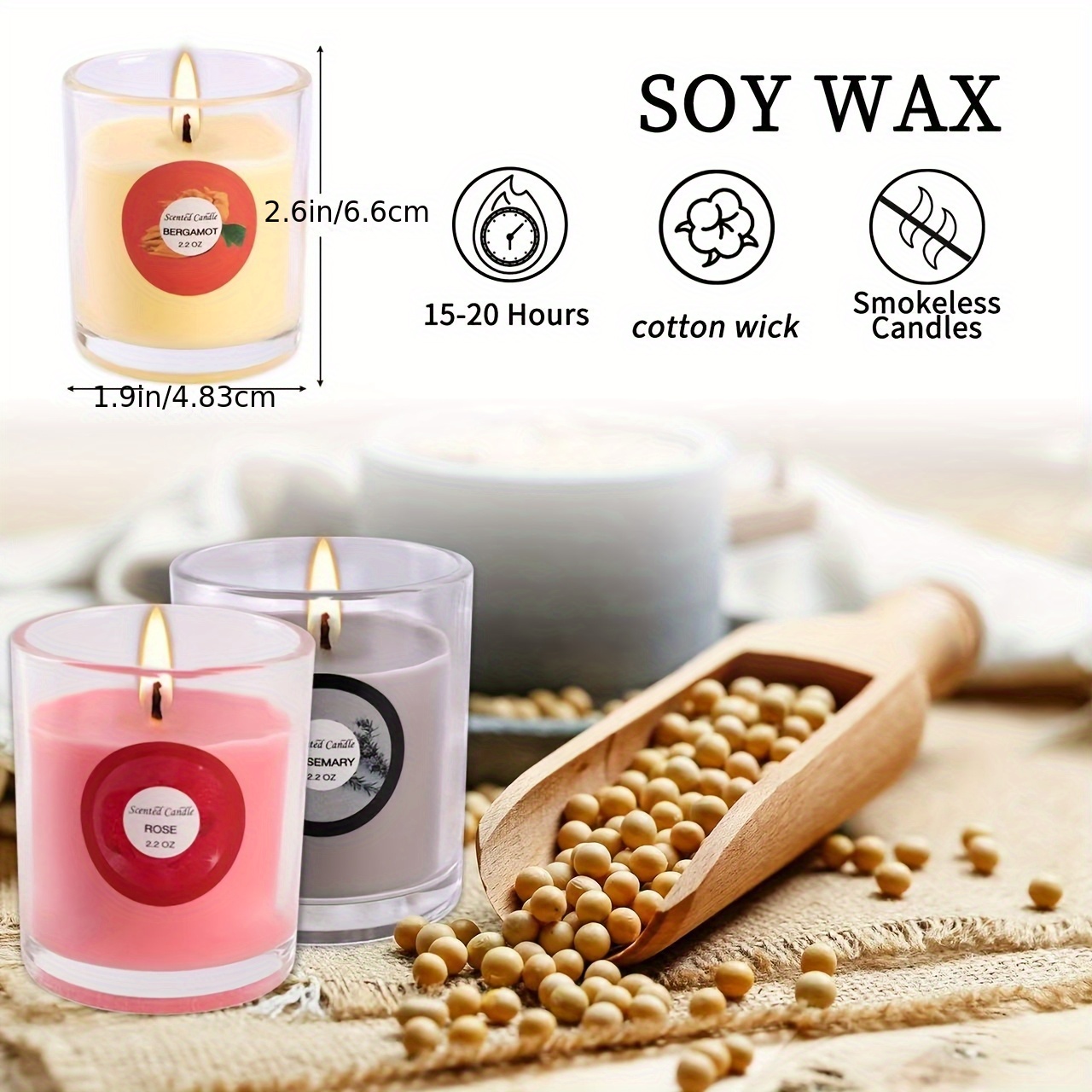 20 Packs Of Scented Candles, 1 - đánh giá và giá Glass Container Set