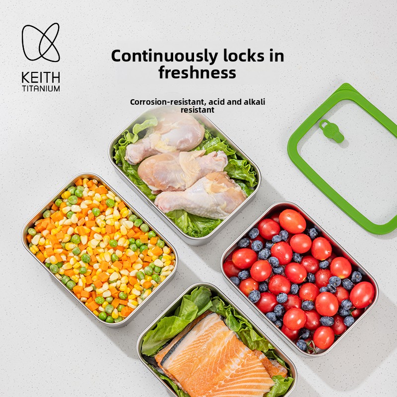 800ml Pure Titanium Lunch Box  - đánh giá và giá Meal Prep No Microwave