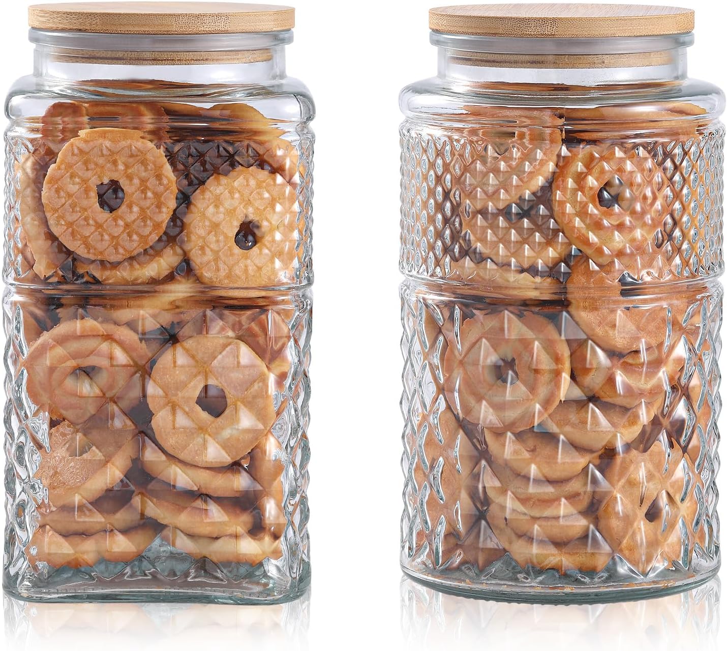 0.7Gallon/2600ml Glass Cookie  - đánh giá và giá Glass Container Set