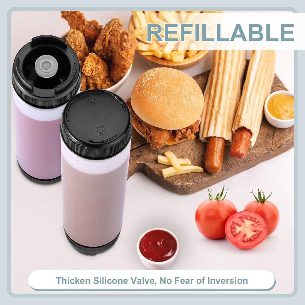 3 Pcs 16 oz Inverted Plastic S - đánh giá và giá Sauce Squeeze Bottle