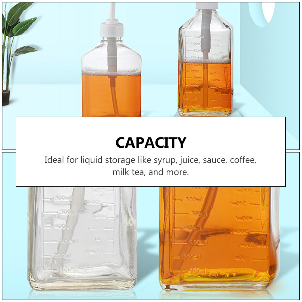 1Pcs Glass Hand Press Syrup St - đánh giá và giá Sauce Squeeze Bottle