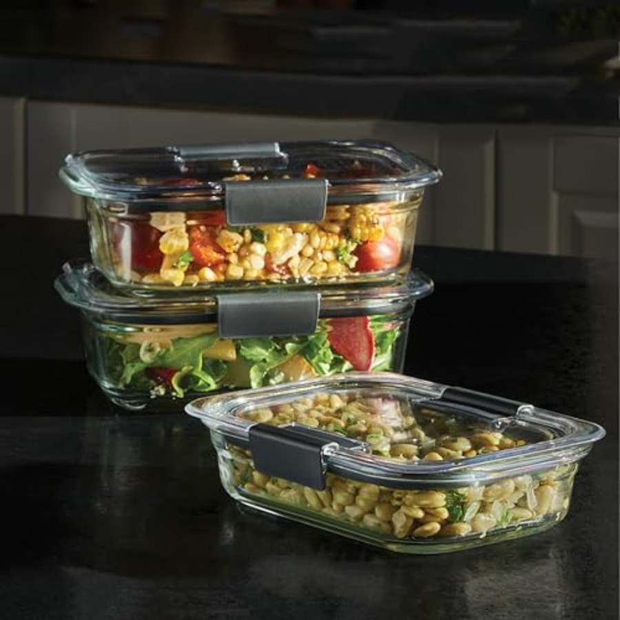 Brilliance Glass Food Storage  - đánh giá và giá Glass Container Set