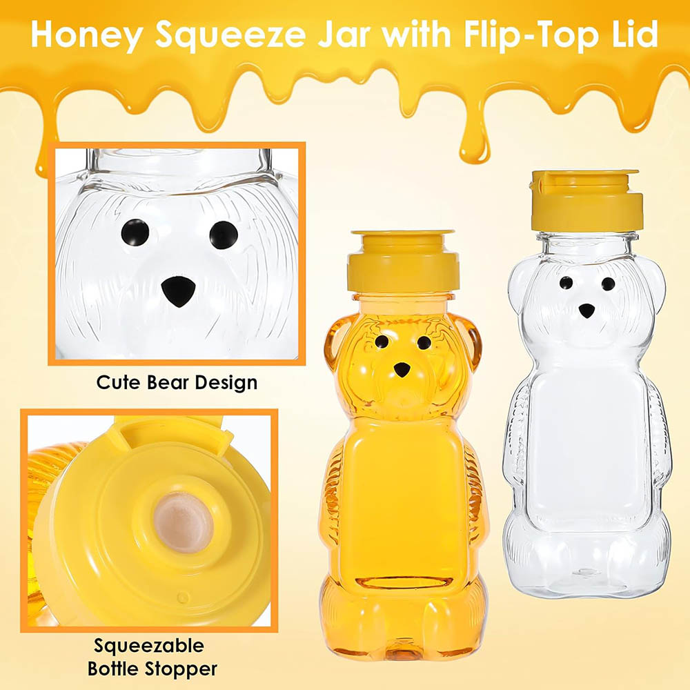 2Pcs Honey Bear Bottle Plastic - đánh giá và giá Sauce Squeeze Bottle