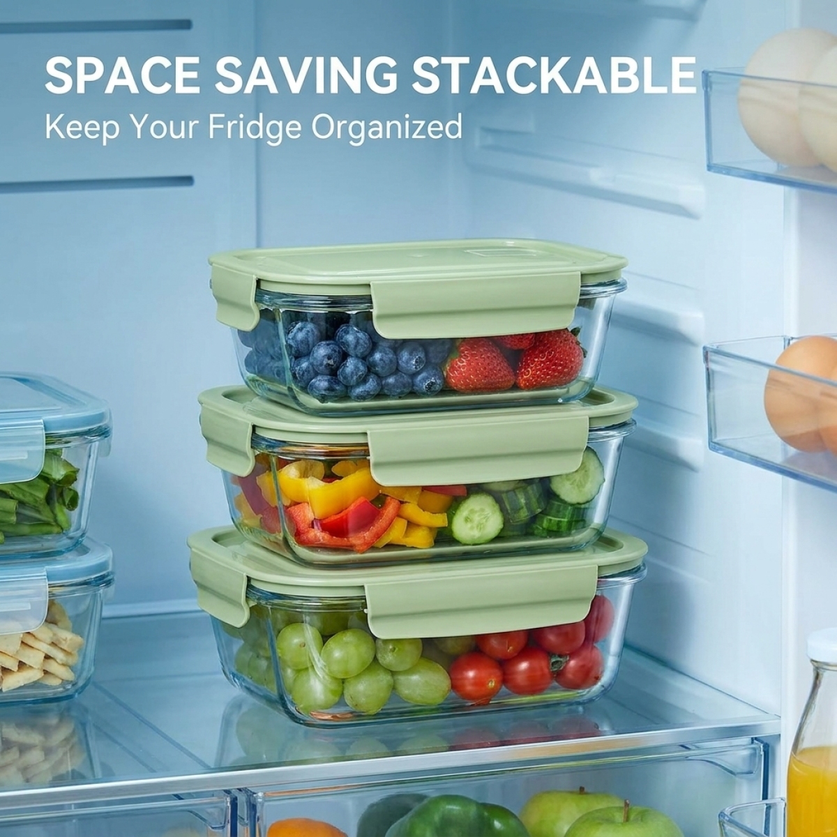 Borosilicate glass lunch box w - đánh giá và giá Meal Prep Glass Containers With Lids