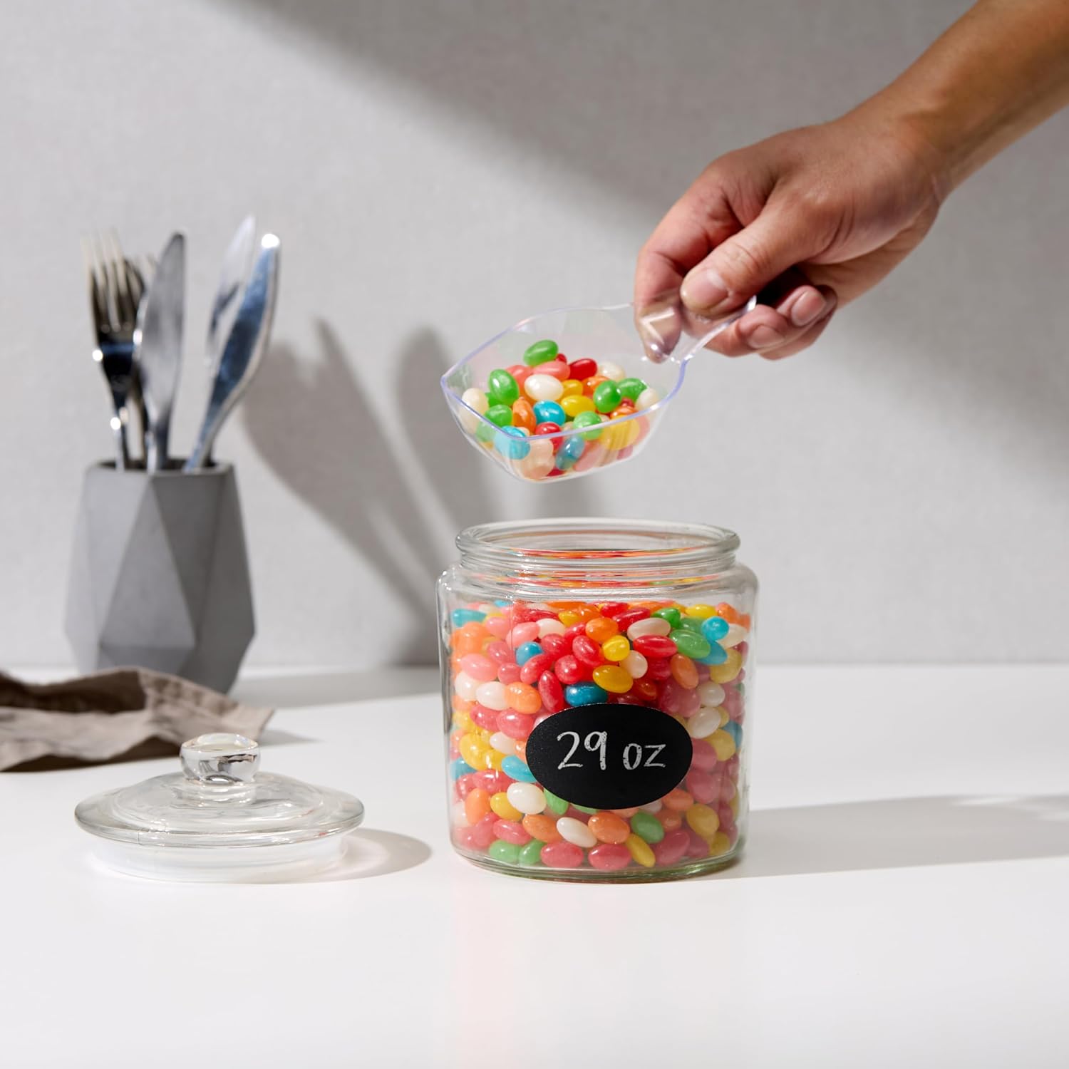 Glass Storage Jars with Lids - - đánh giá và giá Glass Container Set