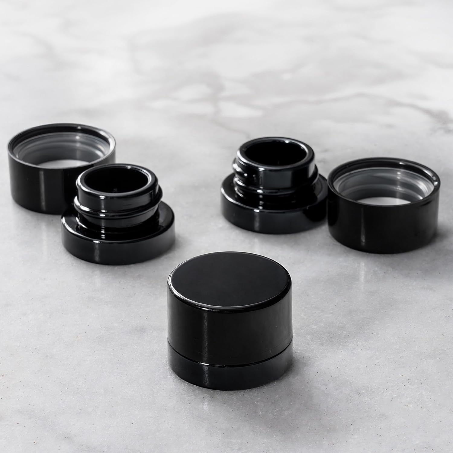 5ml Thick Black Glass Jars wit - đánh giá và giá Meal Prep Glass Containers With Lids