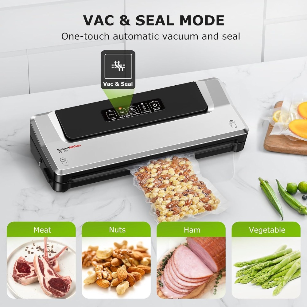 Compact Vacuum Sealer Machine  - đánh giá và giá Meal Prep Vacuum Sealer