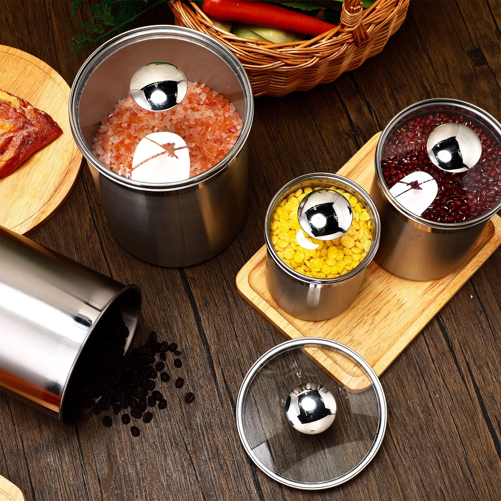Food Storage Containers Tea Co - đánh giá và giá Glass Container Set