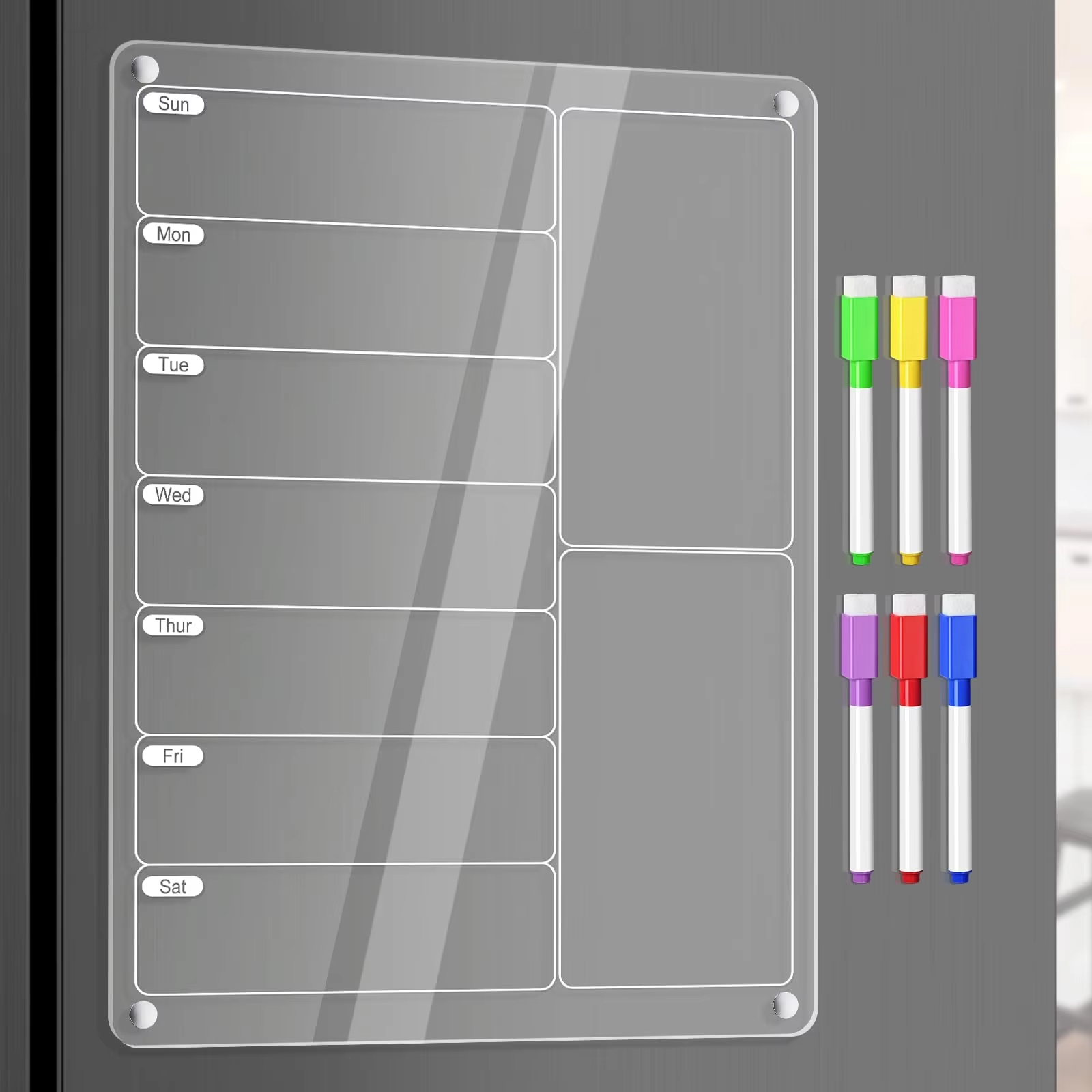 Acrylic Meal Planner Magnetic  - đánh giá và giá Meal Plan Notepad